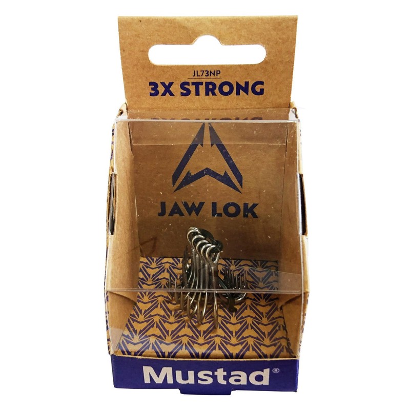 Mustad Jorock Inline Treble Hooks, 3X Strong, JL73NP #6 (Pack