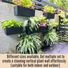 LaLaGreen Wall Planters for Indoor (2 Pack, 20 Inch) Black