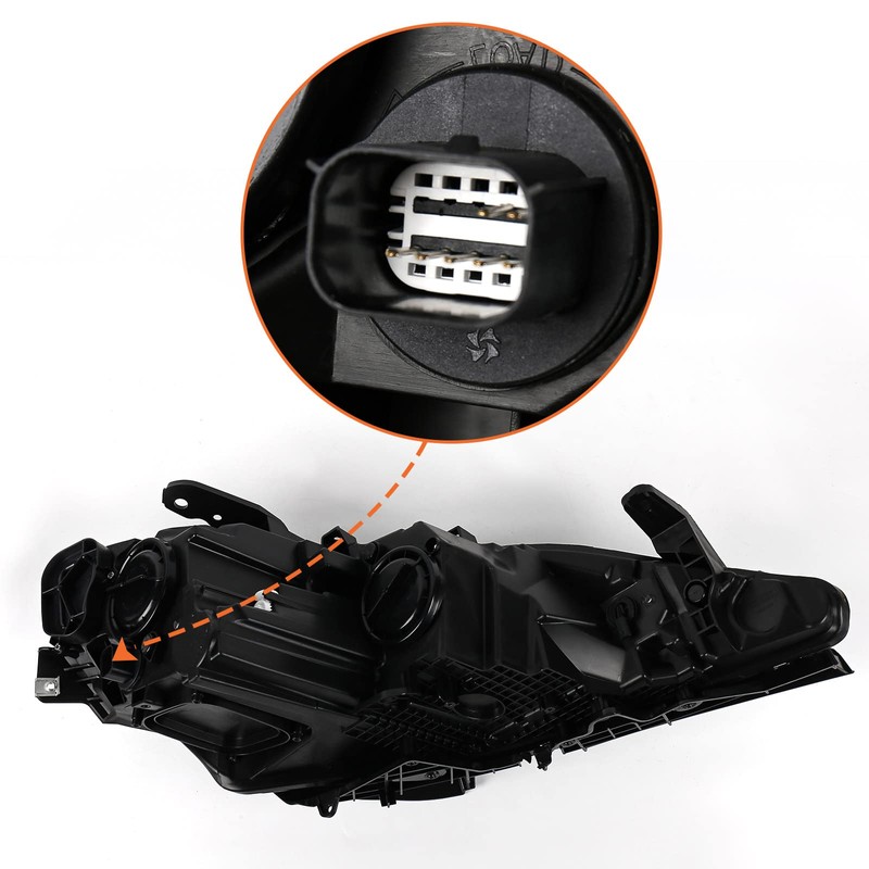 VLINCAR Halogen Headlights Assembly Compatible with Chrysler Pacifica 2018 2019