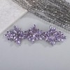 Rumtock Violet Crystal Hair Clip Wedding Bridal Handmade Hair Comb