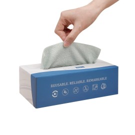 Luxury Eco-Friendly Microfiber Reusable Square Kitchen Towels Quick-Dry Ultra Soft Gentle Touch No Scratch for Delicate Surfacepackaging: 20 Pieces, color: Light green, Care instructions: Machine Wash