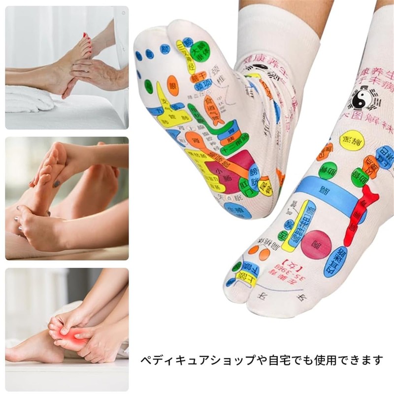Hole Illustration Socks & Gloves, Meridian Canal, Foot Reflexology, Health