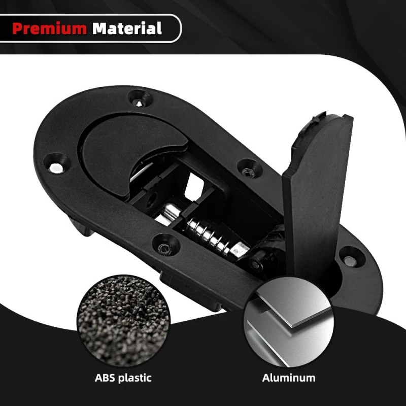 BARTOO Universal Racing Car Flush Mount Quick Release Hood Latch