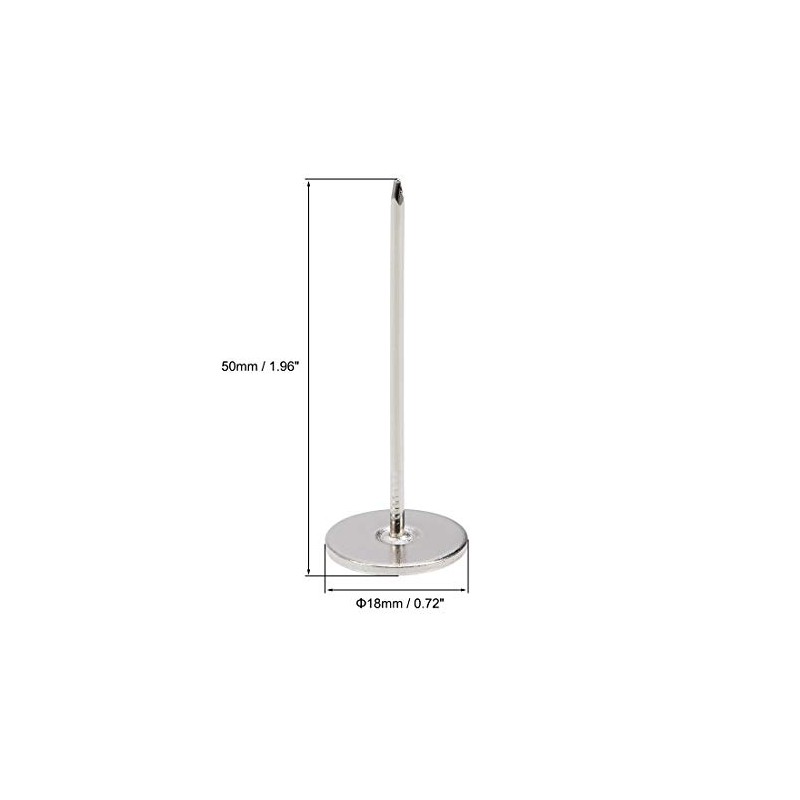 sourcing map Long Upholstery Nails Tacks 18mmx50mm Flat Head Furniture
