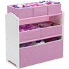 Delta Children 4-Piece Toddler Playroom Set, Pink/White