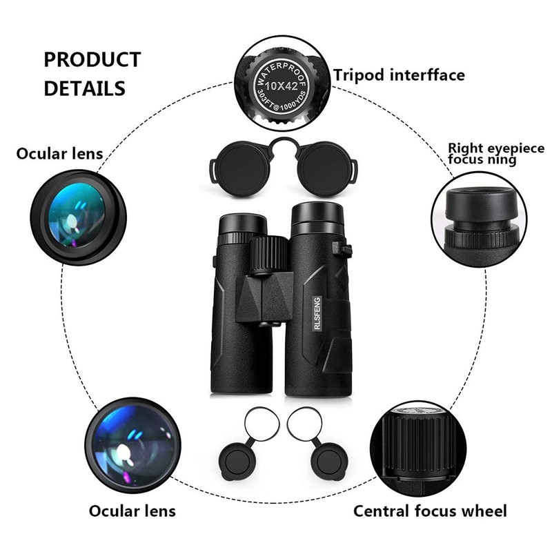 Watch Compact 10 x 42 Binoculars BaK-4 for Bird Binoculars