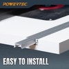 POWERTEC 48-Inch Aluminum Miter T-Track, 1 PK, For Benchtop Table