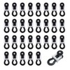 XINGSUI 30 Pieces Metal Curtain Track Roller with Two Wheels