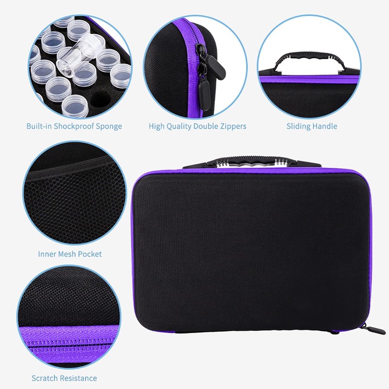 doovide Diamond Painting Storage Containers, 30 Slots Diamond Painting Accessories