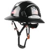 Full Brim Hard Hat with Built-in Visor Vented Construction Safety
