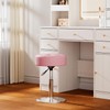 Youtanic Vanity Stool with Adjustable Height, 360°Swivel Ottoman Chair for