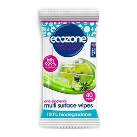 Ecozone | Multi Surface Wipes - Anti Bac | 4 x 40 WIPES