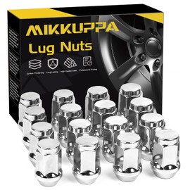MIKKUPPA M12x1.5 ATV Lug Nuts - 16pcs 12x1.5 Aftermarket Lug Nuts Chrome with 19mm Hex, Compatible with Polaris Ranger XP RZR 900 1000 General 1000 Pioneer 500 700 1000