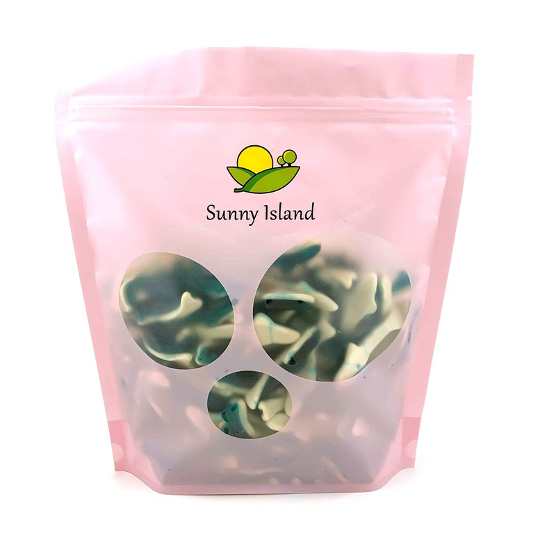 Sunny Island Gummy Blue Sharks Candy, Blue Raspberry Flavor, 2