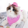 2 Set Dog Cowboy Hat Dog Cowboy Costume for Small