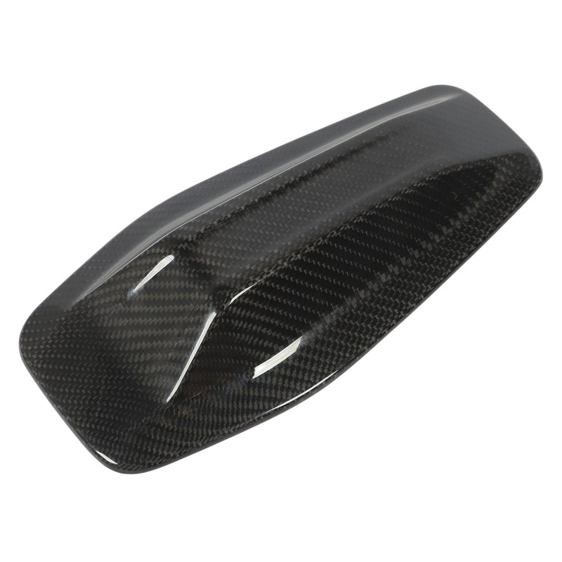 Roof Antenna Cover Glossy Carbon Fiber Protective Decorative Antenna Cover