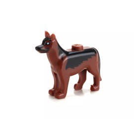SIDAN Custom German Shephard Dog with  compatible with toy brick minifigures