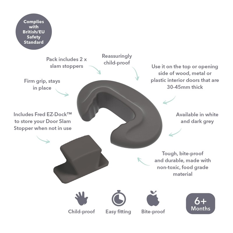 Fred Home Safety Door Slam Stopper | Baby Safety Finger