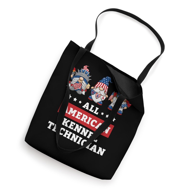 Kennel Technician Gnomes July 4th American Flag USA Tote Bag