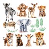 GRAZDesign Wall Sticker Set Safari Babies - Realistic Jungle &