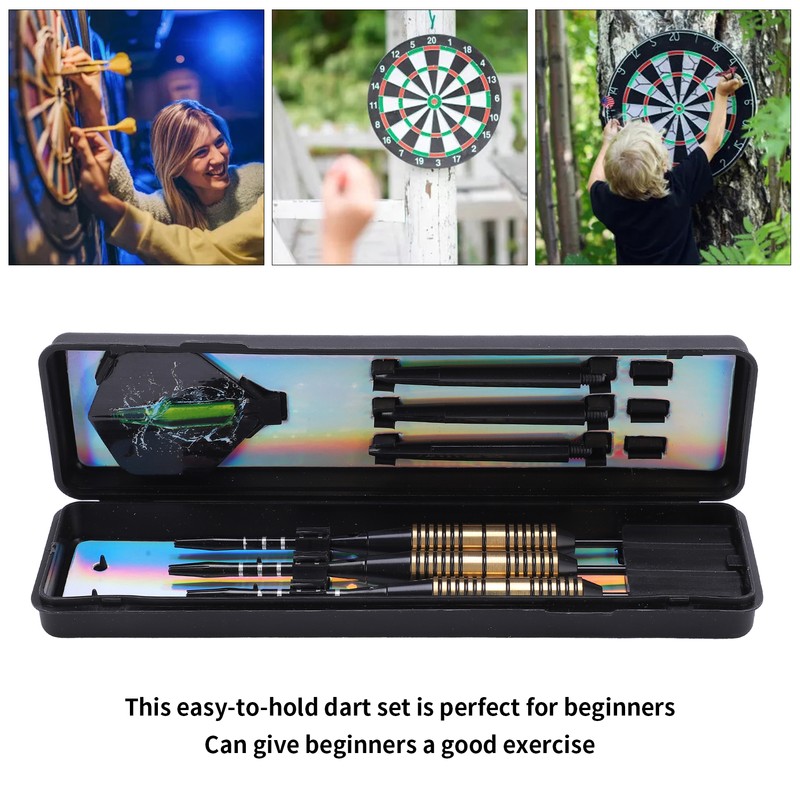 3Pcs Professional Dart Flights Set 26g Steel Tip Darts with