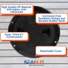 SEAFLO 4" - 8" Black Circular Non Slip Inspection Hatch