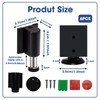 6 Pack Magnetic Door Stoppers, No Drill Invisible Doorstops for