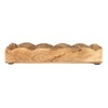 Creative Co-Op Mango Wood Scalloped Tray, Natural