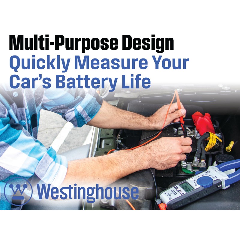 Westinghouse True RMS Digital Auto-Ranging 6000 Counts Clamp Meter, Current