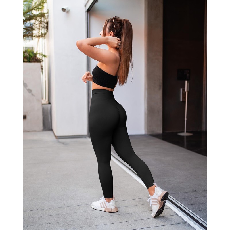 OQQ Women's 2 Piece Yoga Legging Seamless Workout High Waist