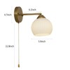 NDDSWM Gold Wall Sconce, mid Century Modern Sconce with Hand