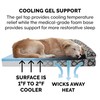 Furhaven Cooling Gel Dog Bed for Medium/Small Dogs w/ Removable