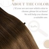 LaaVoo U-Tip Hair Extensions, Real Hair, Keratin, 1 g/Piece, Bonded,
