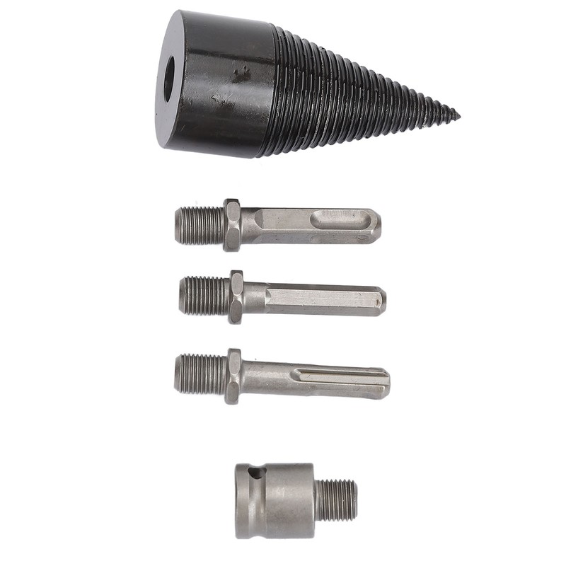 5Pcs Firewood Log Splitter Drill Bit Steel Wood Splitting Logs