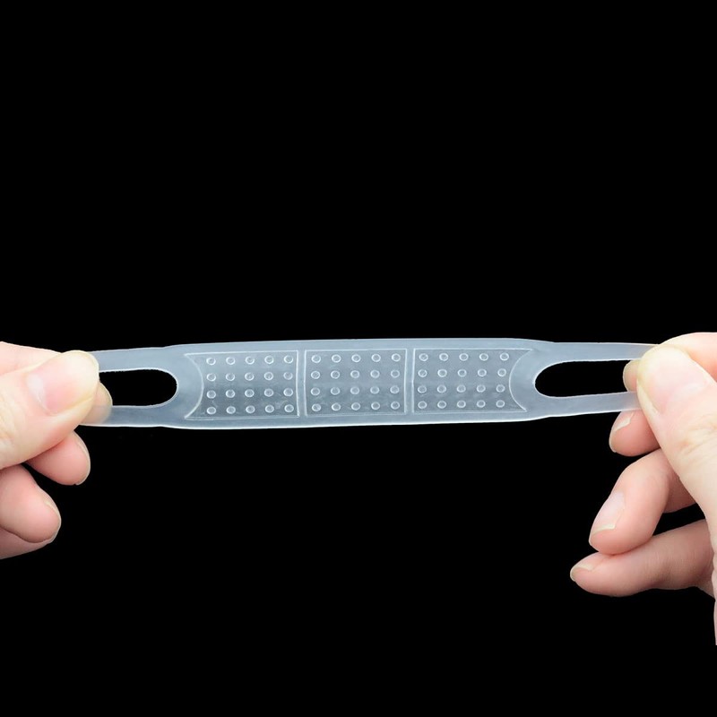 Clothing Hanger Strips ITROLLE 50PCS Clear Non-Slip Rubber Clothing Hanger
