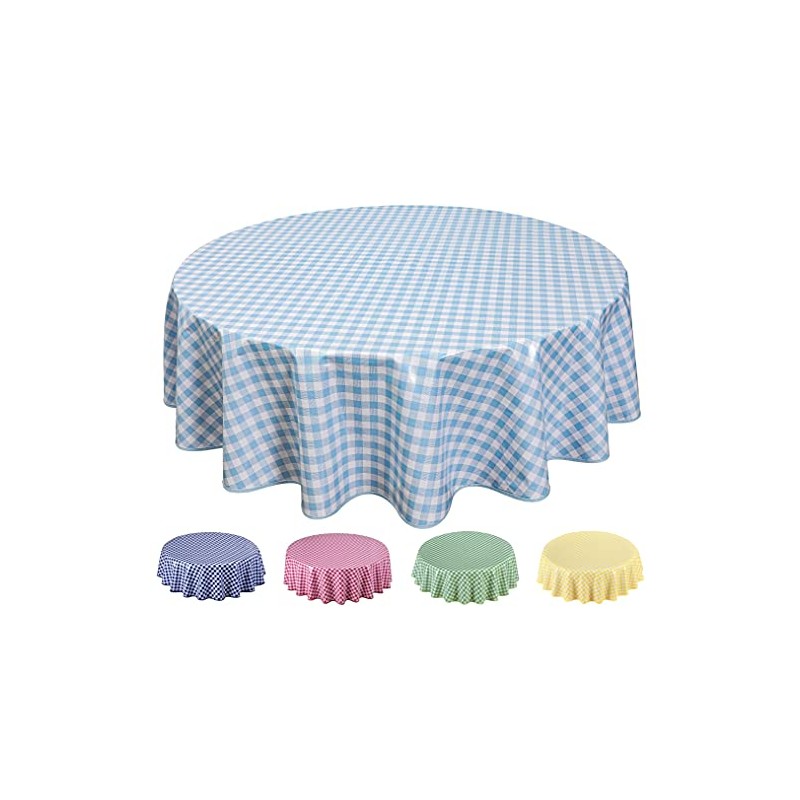 Home Direct Round Oilcloth PVC Wipe Clean Tablecloth Table Cover