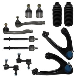 Detroit Axle - Front Upper Control Arm & Ball Joints Lower Ball Joints Sway Bars Tie Rods w/Boots Replacement for 1997-2001 Honda CR-V - 12pc Set
