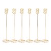 6pcs Metal Wedding Table Numbers Rust Prevention Thickened Tall Table