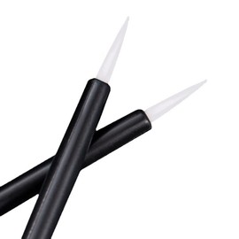 KOLAMOON 100 Pcs Disposable Brushes Plastic Paint Brushes Model Brushes Paint Melting Putty Cement Glue Plastic Model Figures Painting Brushes Large Capacity (Fine Brush)