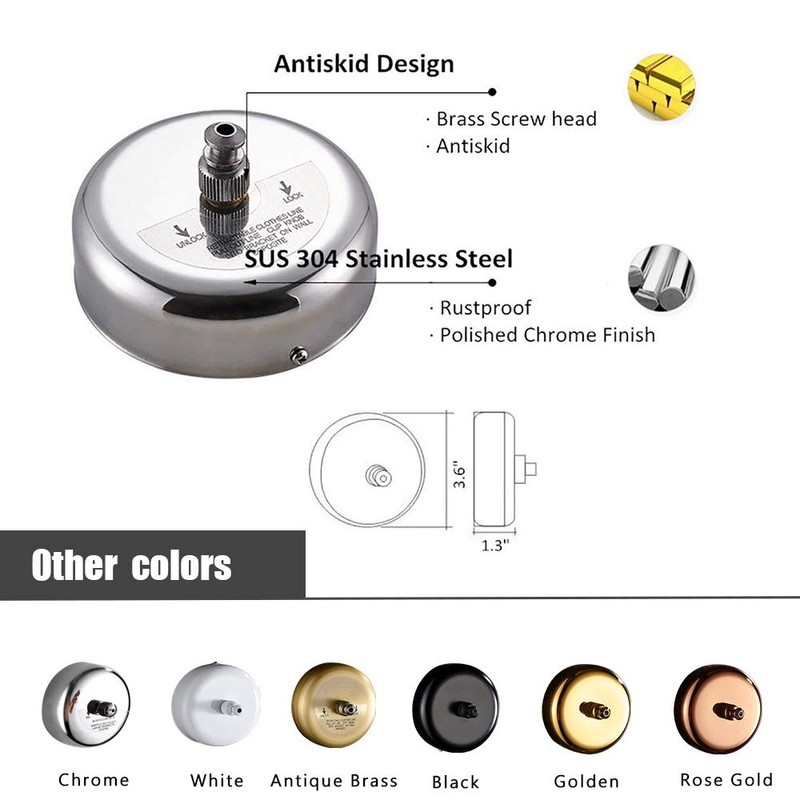 BESy Retractable Clothesline SUS304 Stainless Steel Clothes Dryer with Adjustable