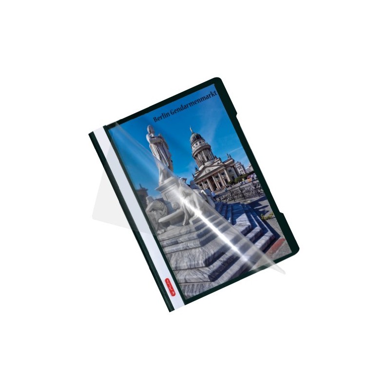Herlitz 11317096 Schnellhefter A4 - Quality, Polypropylen-Folie, 10-er Packung, Glasklar