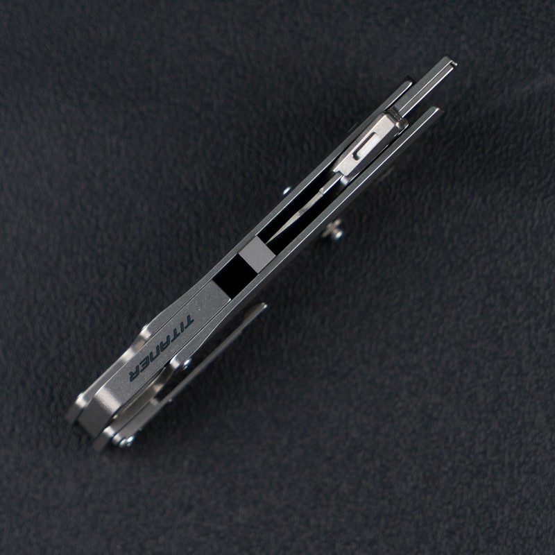 TITANER Raven Titanium EDC Folding Pocket Utility Knife - Box