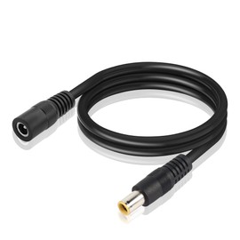 DC 8mm to 5.5x2.1mm Extension Cable, 14AWG Male to Female Adapter Connector Cable for Portable Power Station, Solar Generator and Solar Panel (1M/3FT)