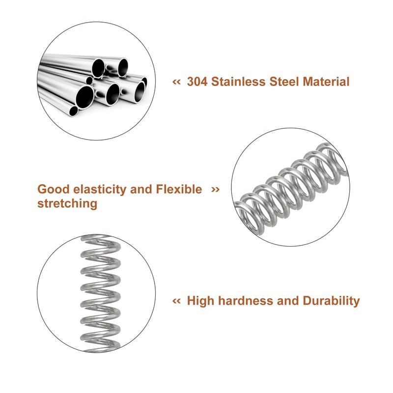 QUARKZMAN Pack of 5 Compression Springs, 0.5 x 3 x