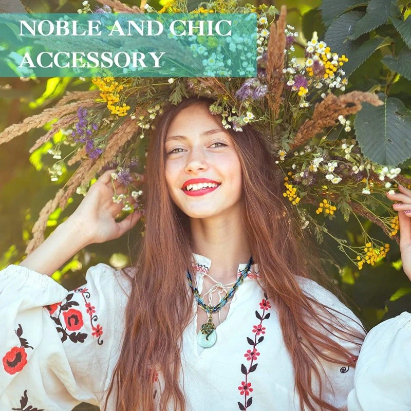 Collar De Turquesa, 4 Piezas, Collares Bohemios Para Mujer