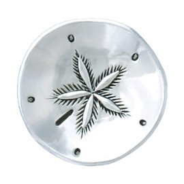 Basic Spirit Sand Dollar Pewter Trinket Bowl Ring Dish Gift Box Beach Decor
