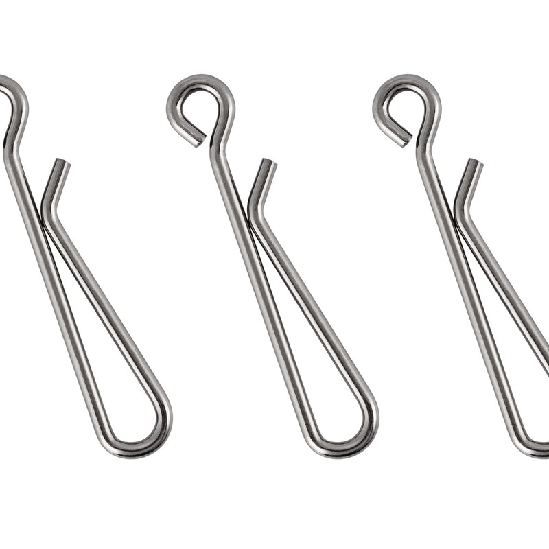 Dr.Fish 50 Pack Fast Fishing Snap Clips Stainless Steel Hanging