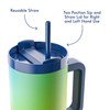 40oz Stainless Steel Handle Tumbler with Triple Insulation & Copper