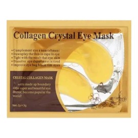 100 Parches Ojos Dorado Cara Facial Ojeras Colageno 24k Oro                                                                                           