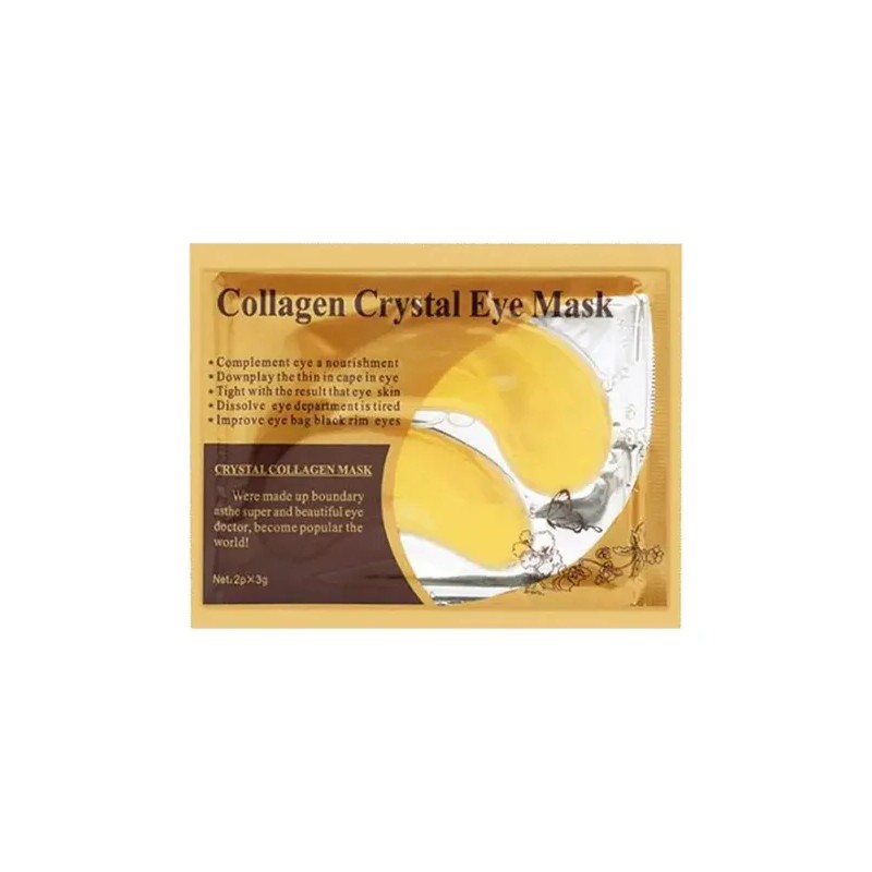 100 Parches Ojos Dorado Cara Facial Ojeras Colageno 24k Oro